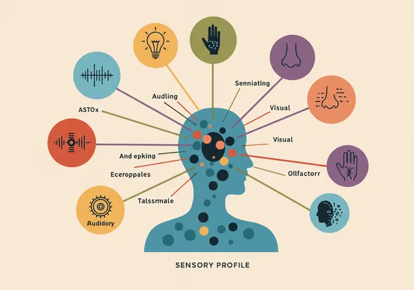 Visual map of common sensory triggers and patterns.