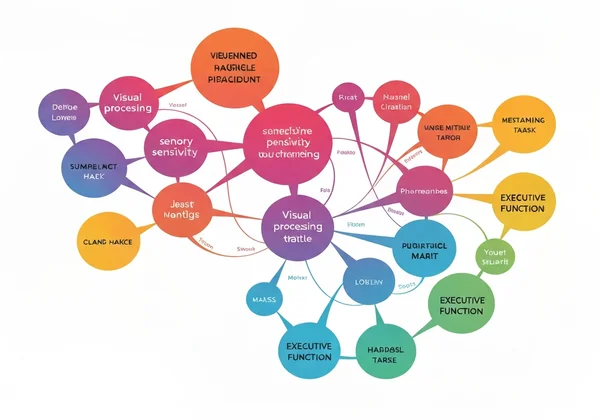 Infographic showing neurodivergent trait patterns from a quiz