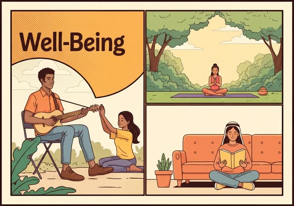 Person practicing holistic well-being strategies