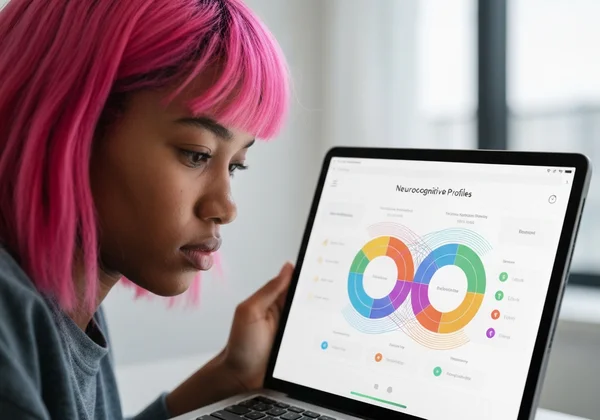 Person understanding complex quiz results