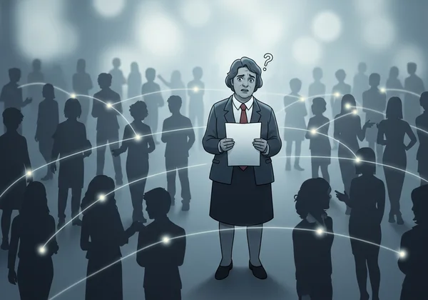 Man feeling isolated in a crowd representing Asperger syndrome