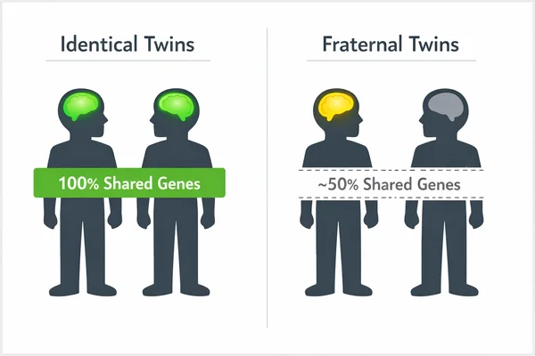 Twin study heredity diagram