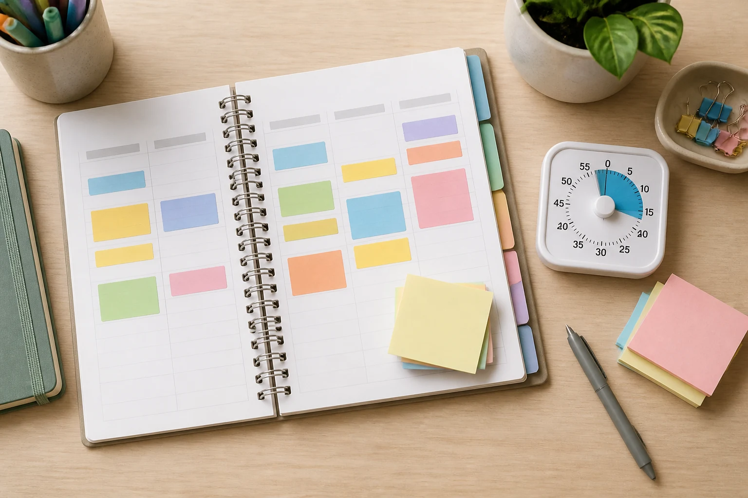 Routine supports on a planner