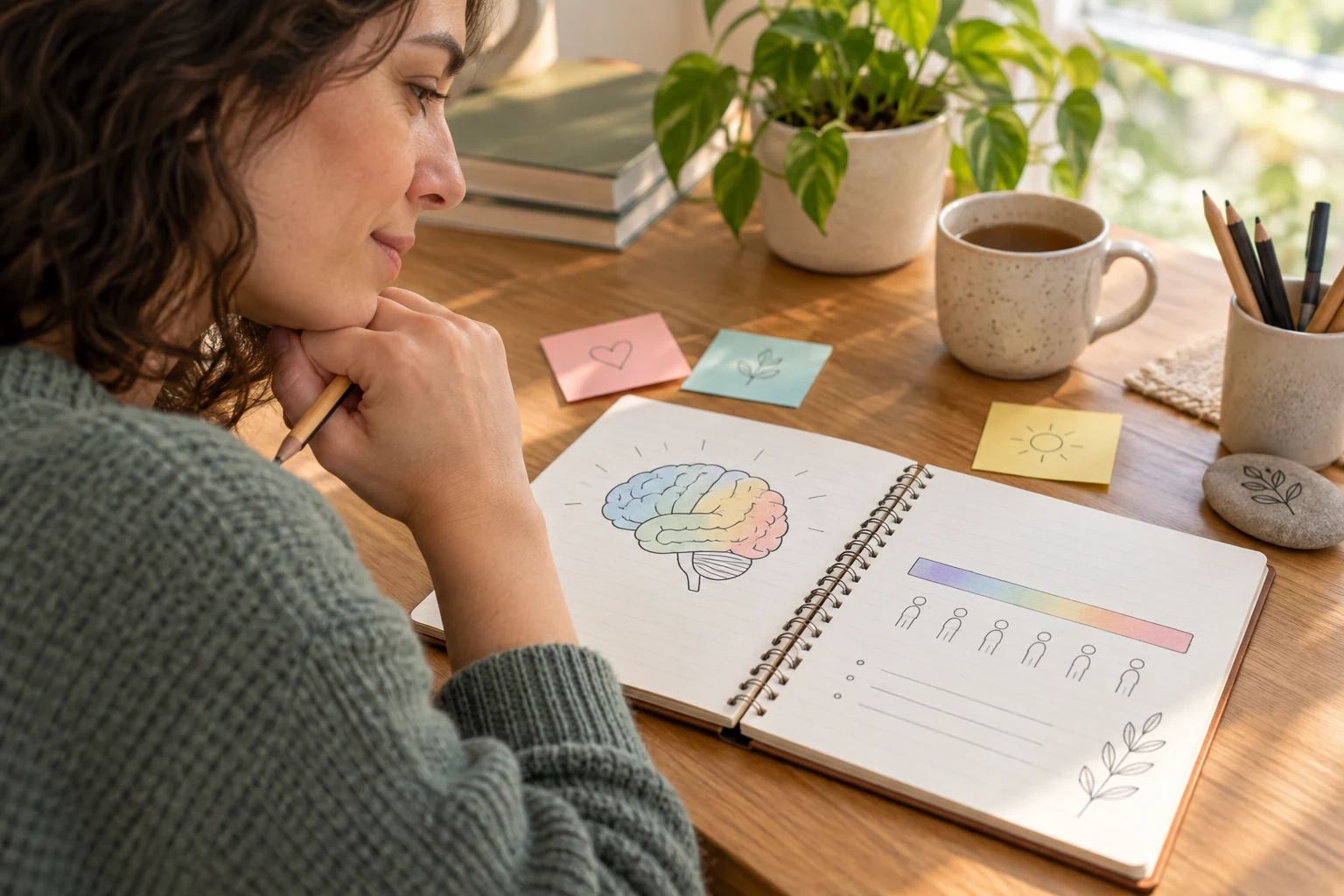 Calm ASD self-reflection workspace